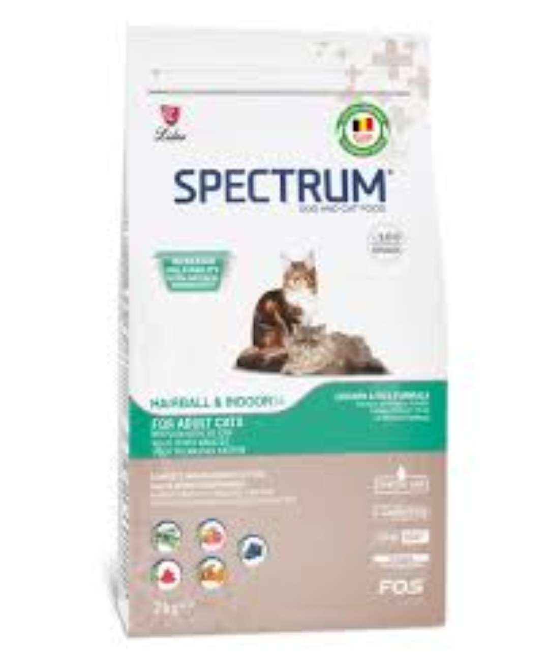 SPECTRUM ADULT CAT FOOD HAIRBALL34 2KG